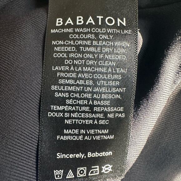 Aritzia Babaton Black V Neck Romper XXS Athletic Athleisure Loungewear Vacation - Picture 6 of 7